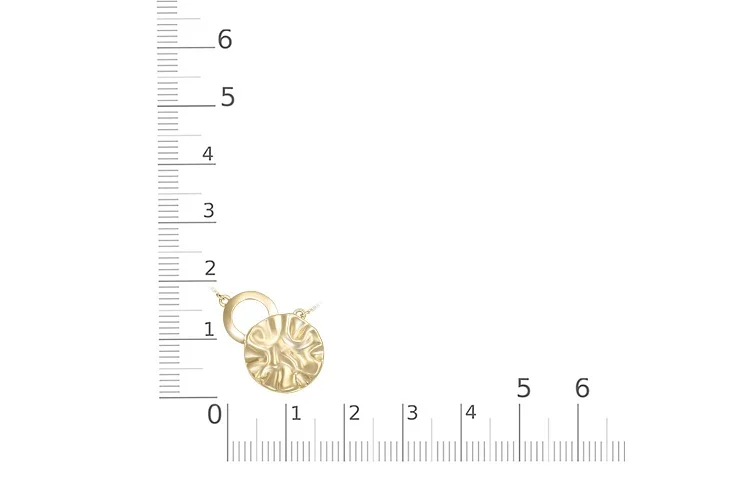 Колье Круг из жёлтого золота без вставок