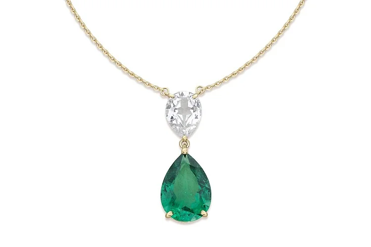 Колье из жёлтого золота с 2 наноситалами