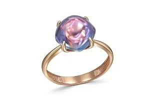 Кольцо из красного золота с наноситалом