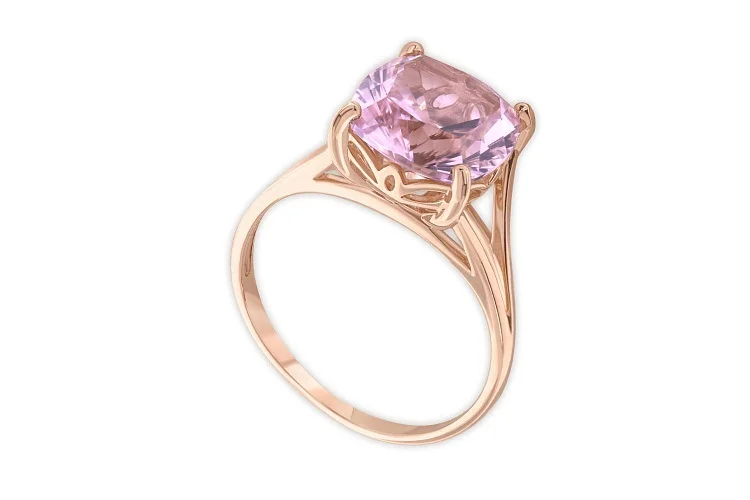 Кольцо из красного золота с наноситалом