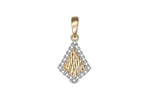 Подвеска из жёлтого золота с 20 фианитами
