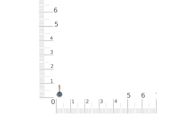 Подвеска из красного золота с топазом лондон
