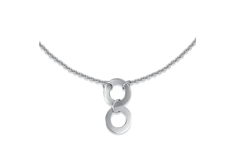 Колье Круг из белого золота без вставок