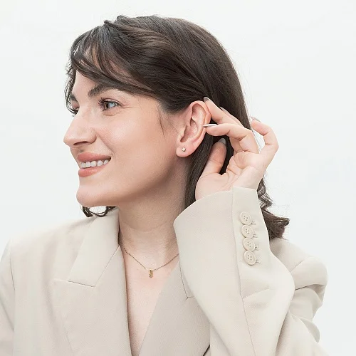 Подвеска из жёлтого золота с бриллиантом