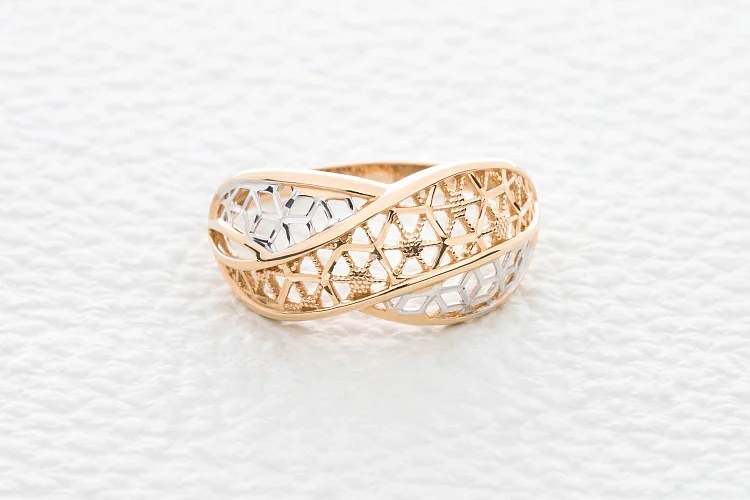 Кольцо из красного золота без вставок