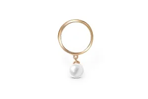 Подвеска Круг из красного золота с жемчугом