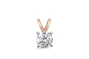 Подвеска из красного золота с кристаллом swarovski