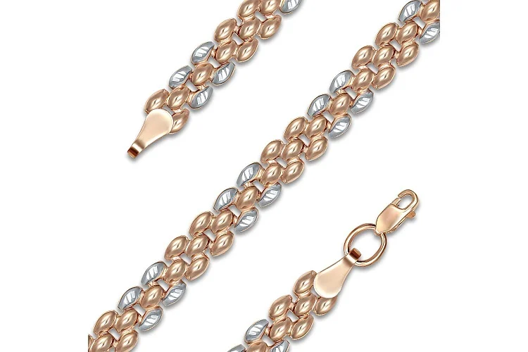 Браслет из красного золота без вставок