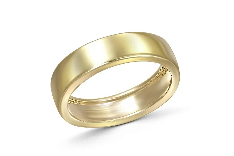 Кольцо из жёлтого золота без вставок