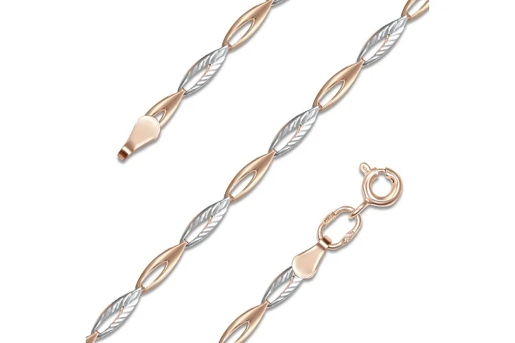 Браслет из красного золота без вставок