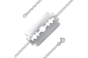 Браслет Лезвие из белого золота без вставок