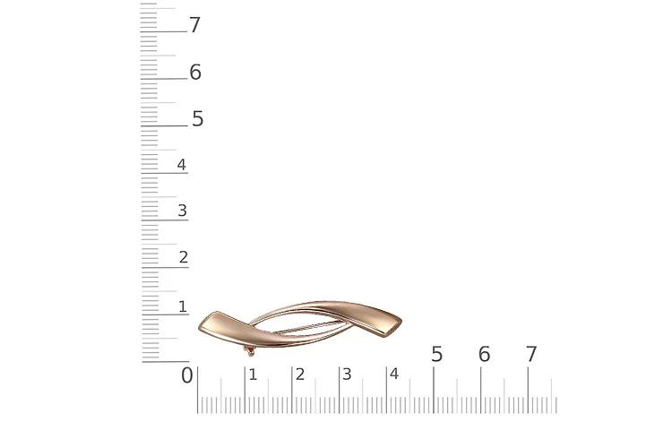 Брошь из красного золота без вставок