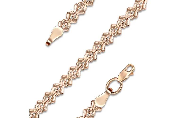 Браслет из красного золота без вставок