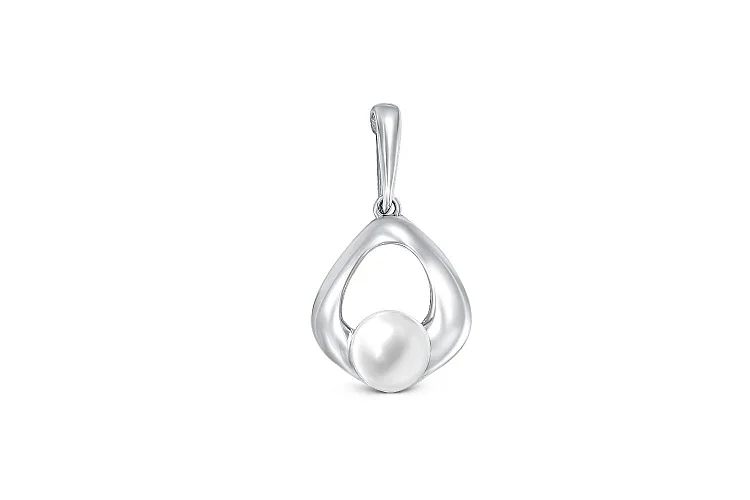 Подвеска из белого золота с жемчугом