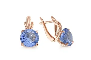 Серьги из красного золота с 2 наноситалами