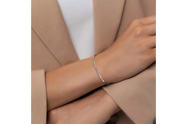 Браслет Дорожка из красного золота с 41 бриллиантами