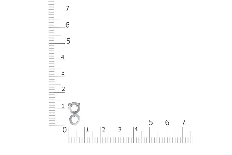 Колье Круг из белого золота без вставок