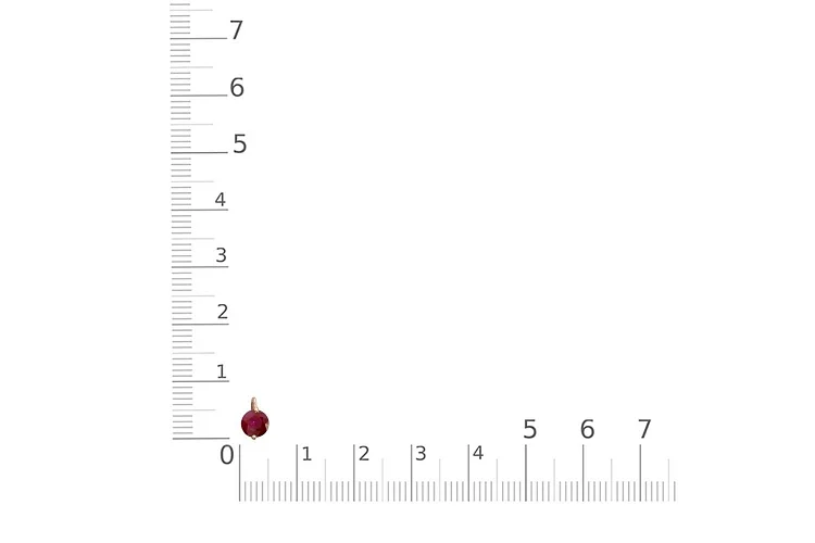 Колье из красного золота с рубином