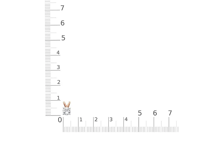 Подвеска из красного золота с фианитом