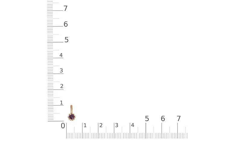 Подвеска из красного золота с александритом