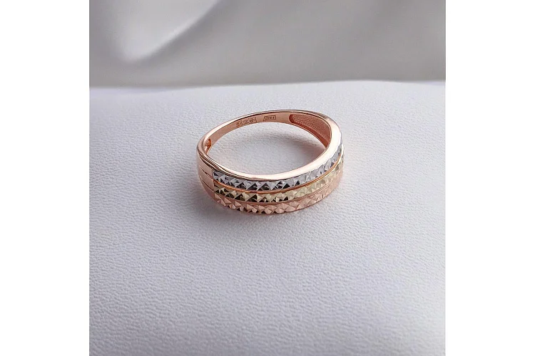 Кольцо из красного золота без вставок