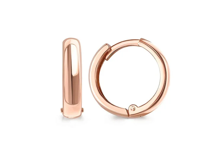 Серьги из красного золота без вставок