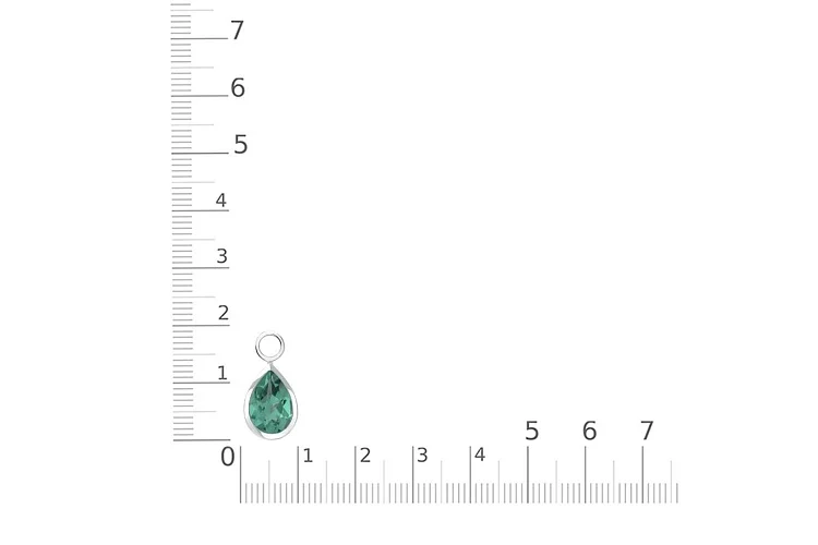 Подвеска серёг-трансформеров из белого золота с кварцем