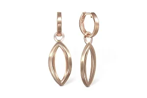 Серьги-трансформеры из красного золота без вставок