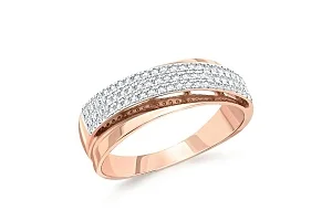 Кольцо Дорожка из красного золота с 69 бриллиантами