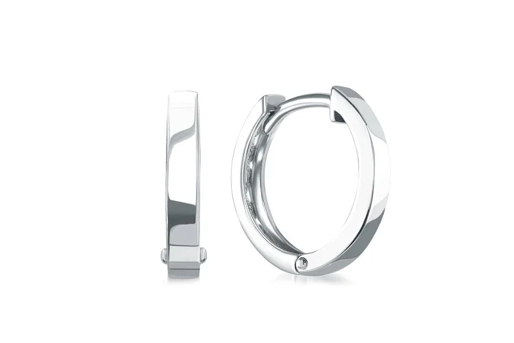 Основа серёг-трансформеров из белого золота без вставок