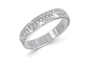 Кольцо Дорожка из белого золота с 17 бриллиантами