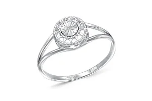 Кольцо из белого золота с бриллиантом