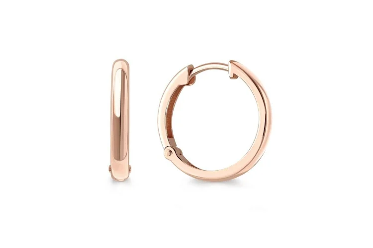 Серьги-трансформеры из красного золота без вставок