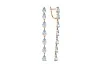 Серьги Дорожки из красного золота с 14 топазами sky