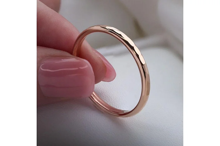 Серьги-конго из красного золота без вставок