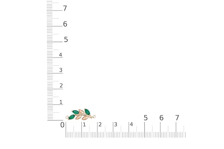Браслет Веточка из красного золота с 3 агатами