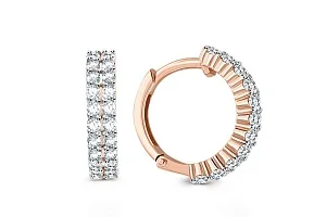 Серьги Дорожки из красного золота с 44 бриллиантами