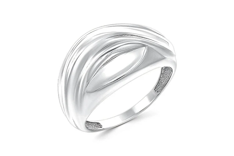 Кольцо из белого золота без вставок
