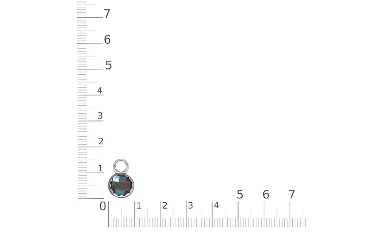 Подвеска серёг-трансформеров из белого золота с александритом