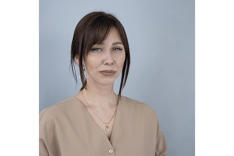 Подвеска Прямоугольник из красного золота с жемчугом