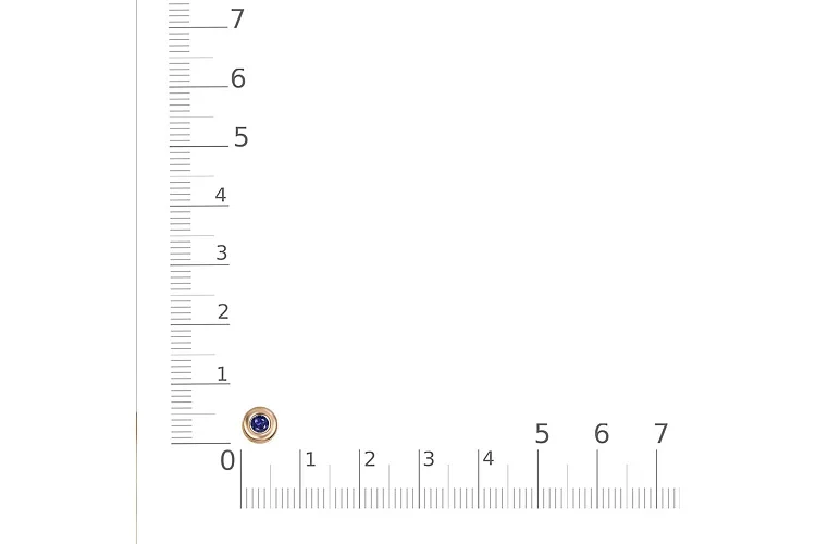 Подвеска Круг из красного золота с корундом