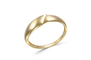 Кольцо из жёлтого золота без вставок