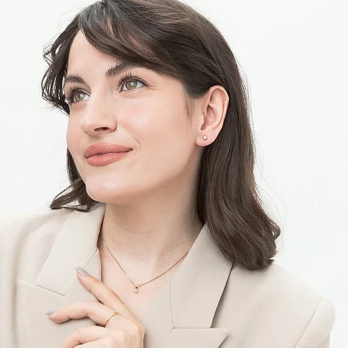 Подвеска из жёлтого золота с бриллиантом