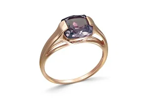 Кольцо из красного золота с александритом