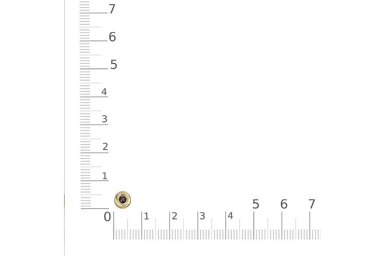 Подвеска Круг из жёлтого золота с раухтопазом
