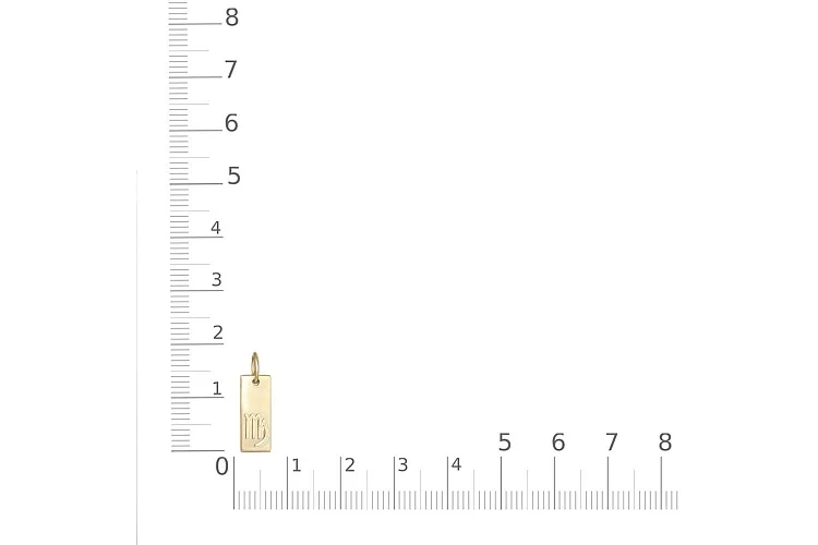 Подвеска Скорпион из жёлтого золота без вставок
