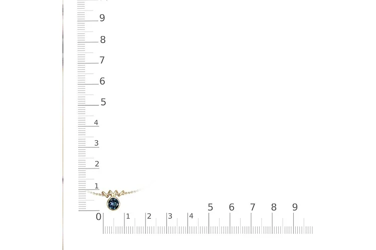 Колье из жёлтого золота с топазом лондон