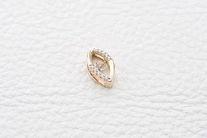 Подвеска из красного золота с 11 фианитами