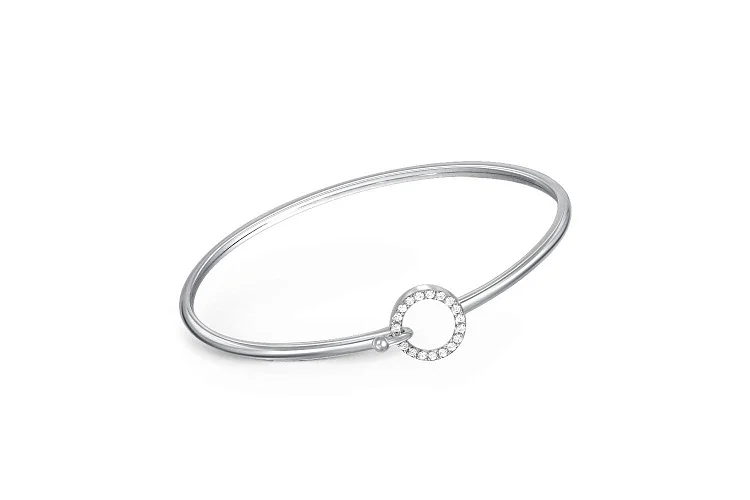 Браслет из белого золота с 19 бриллиантами