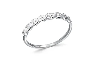 Кольцо из белого золота с 8 бриллиантами